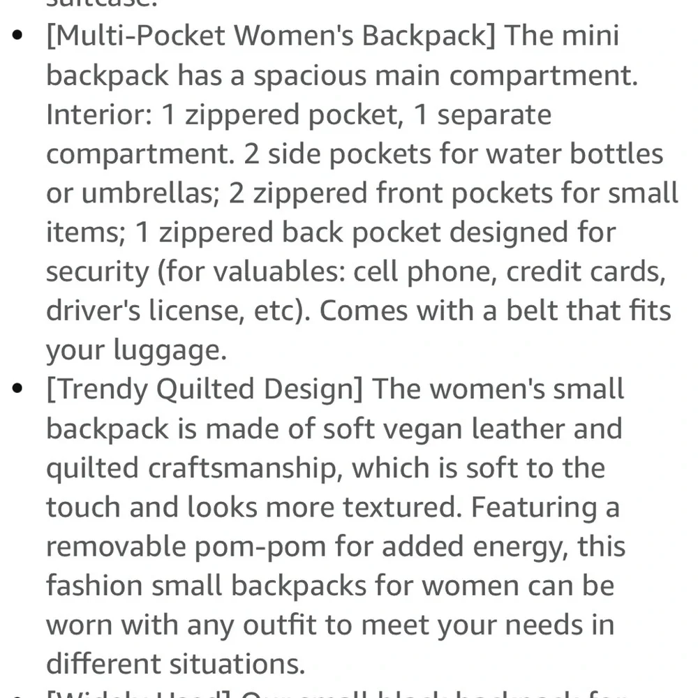Quilted Backpack